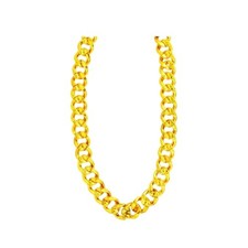 Gold Chain Necklace Men Costume Chain Fake 80s 90s Hip Hop Gold Chain 39in