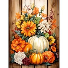 Pumpkin Diamond Art Kits for Adults, Fall Diamond Painting Frameless FDP0503