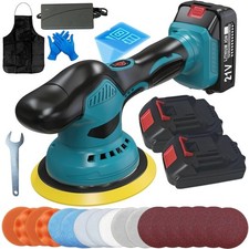 Für 21V Makita Profi Akku Poliermaschine Auto Polierer Set Politur 2x Batterie