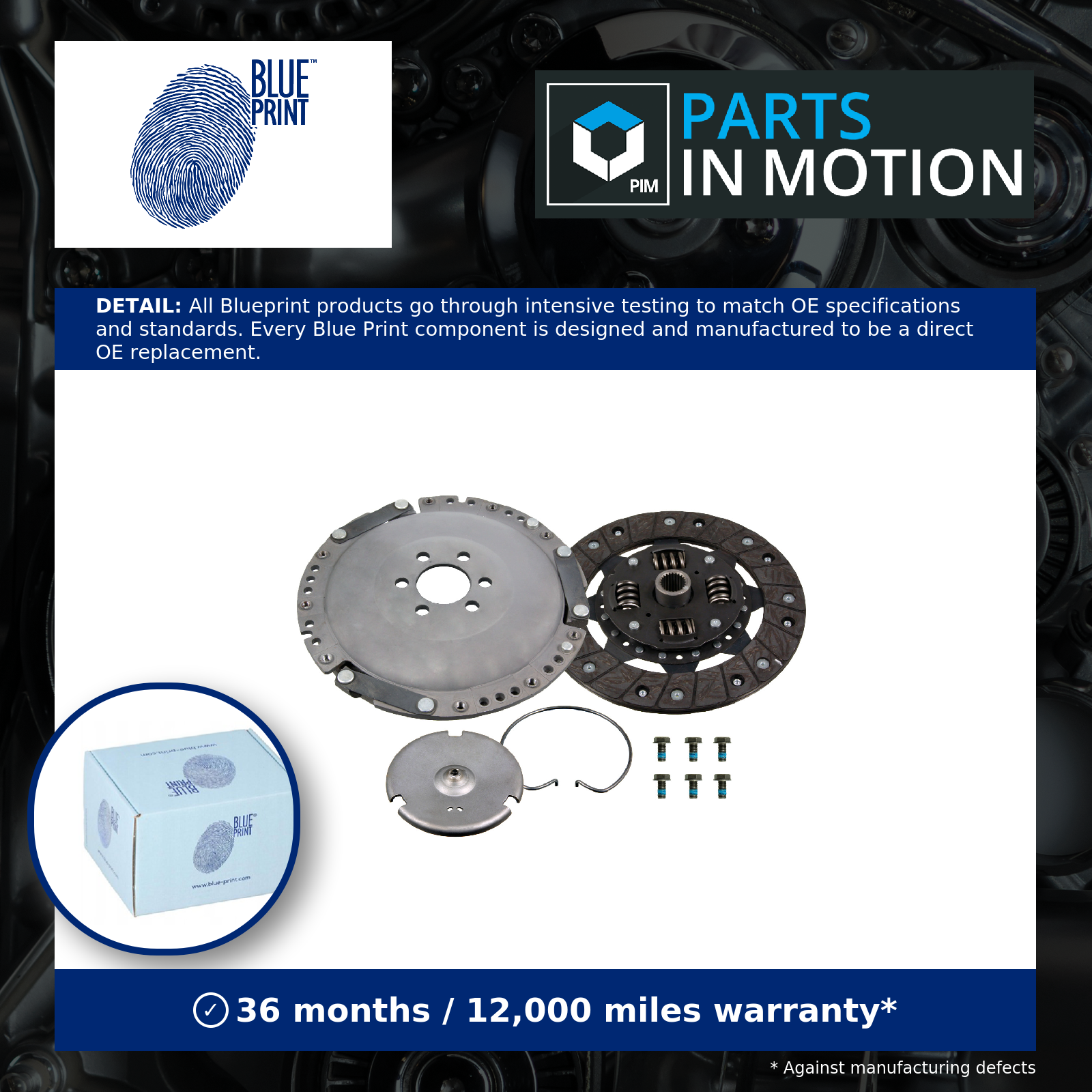Clutch Kit fits SEAT IBIZA 6K1 1.9D 93 to 96 AAZ 210mm Blue Print 027198141V New - Image 13