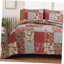 3-Piece Country Floral Paisley Red King Red, Blue, Khaki, Tan, Multi-color