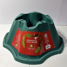 Home Accents Holiday Christmas Tree Stand Green Plastic up to 8-Ft Tall Trees