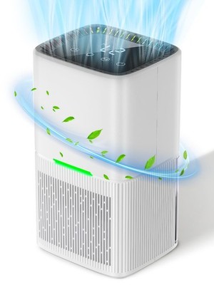 1,8 L Luftentfeuchter, leiser elektrischer Luftentfeuchter mit automatischer Weiß 