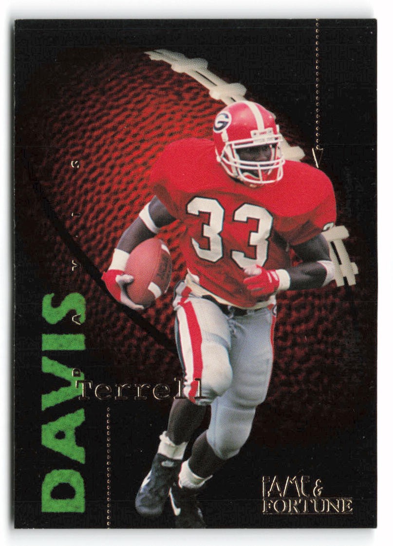 1995 Signature Rookies Fame and Fortune #61 Terrell Davis Georgia Bulldogs