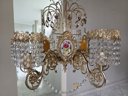 Vintage Italian Chandelier - NEVER INSTALLED - Picture 3 of 16
