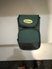Vintage Canon 5"x3" Deluxe Soft Compact Case Green Camera Protection Belt Loop
