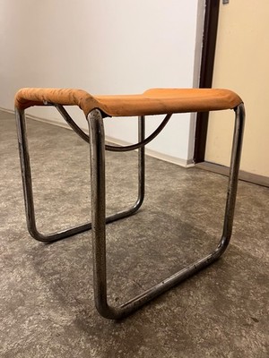Chrome Bauhaus tubular stool - 1930 / eisengarn