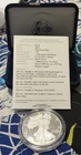 2005 American Eagle PROOF 1 Troy Oz .999 FINE SILVER WEST PT. w/Box &COA🇺🇸⭐️⭐️