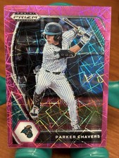 2021 Panini Prizm - Parker Chavers #PDP196 Pink Velocity Prizm RC Chicago Cubs 