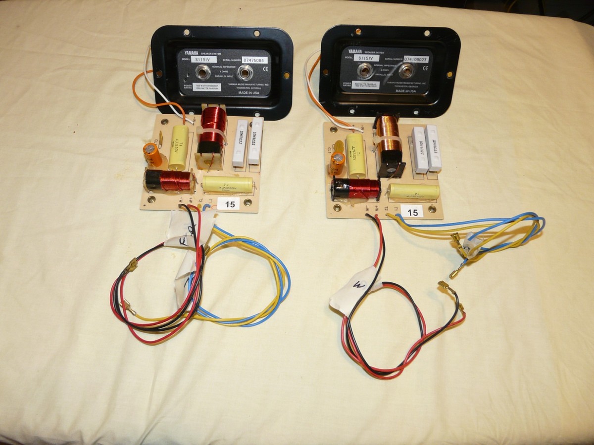 2 Way Speaker Crossover Yamaha S115IV NBY0641 Pair (2) 8ohm 500W