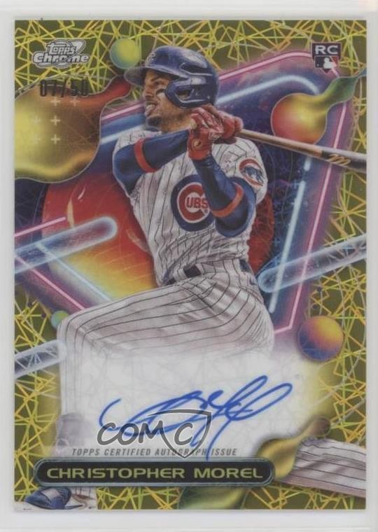 2023 Topps Cosmic Chrome 7/50 Christopher Morel #CCA-CM Rookie Auto RC 0zb7