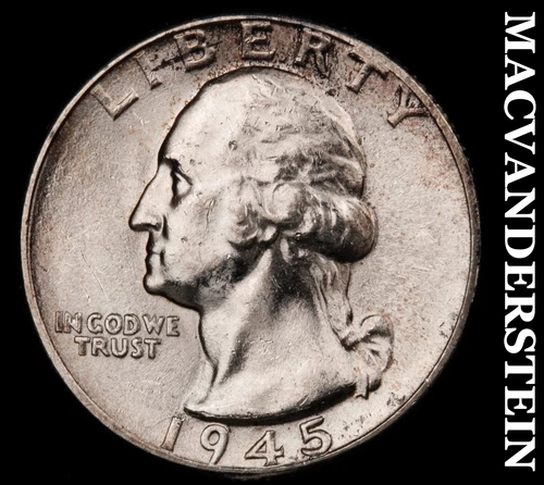 1945-D Washington Quarter- Choice Gem Brilliant Uncirculated++++ Luster #G6723