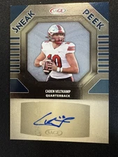 2025 Sage Sneak Peek Autograph Auto #SPA-CV Caden Veltkamp