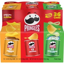 Pringles Grab N  Go Variety Pack Chips, 36 pk.
