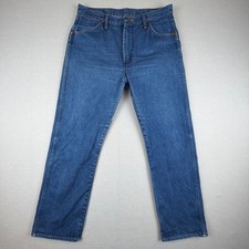 VTG Wrangler Mens 35x30 Cowboy Cut 13MWZ Scovill USA 70s 80s Blue Jeans 34x29