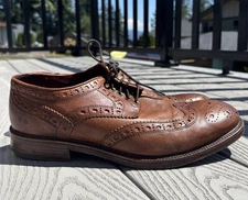 Bed Stu Algarve Brown Leather Wing Tip Oxford Dress Formal Shoe Men's Size 11