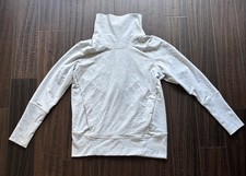 Lululemon High Lines Pullover Funnel Neck Sweatshirt Womens 8 Gray Pockets
