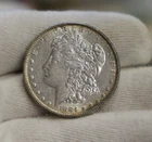 1884 US Morgan Silver Dollar $1 XF (Cleaned)