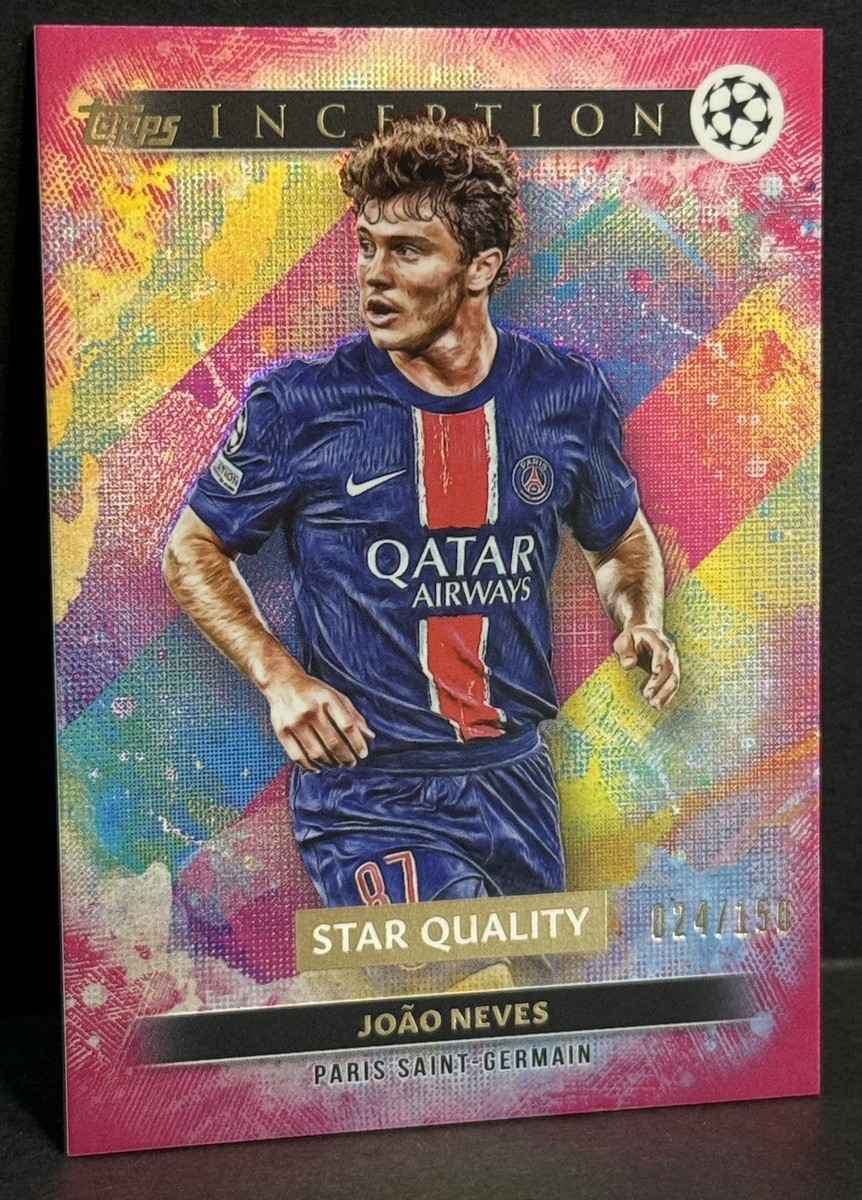 2024-25 Topps Inception UCC PSG Joao Neves Star Quality Pink /150