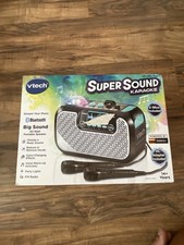 NEW VTech Super Sound Karaoke Portable Bluetooth, 2 Mics Included, Party Lights