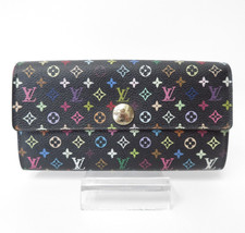 Auth LOUIS VUITTON Monogram Multicolor Portefeuille Sarah Long Wallet S#51966