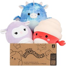 3-Pack 8-Inch Squishmallows Mystery Plush Toys   Officially Jazwares