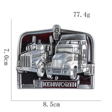 New Double Tractor Truck Silver Belt Buckle