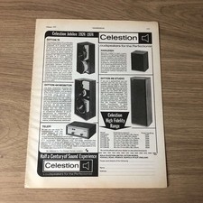 GRAM121 MAGAZINE ADVERT 11X8 CAELESTION DITTON 66 STUDIO SPEAKER