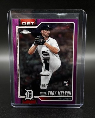 2026 Topps Chrome Troy Melton Pink Refractor /250 Detroit Tigers