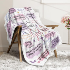 Baptism Gifts Girl Women I Am a Child of God Blanket Christening Communion Girls