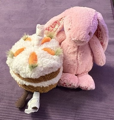Jellycat Easter Bunny And Carrot Cake NWT