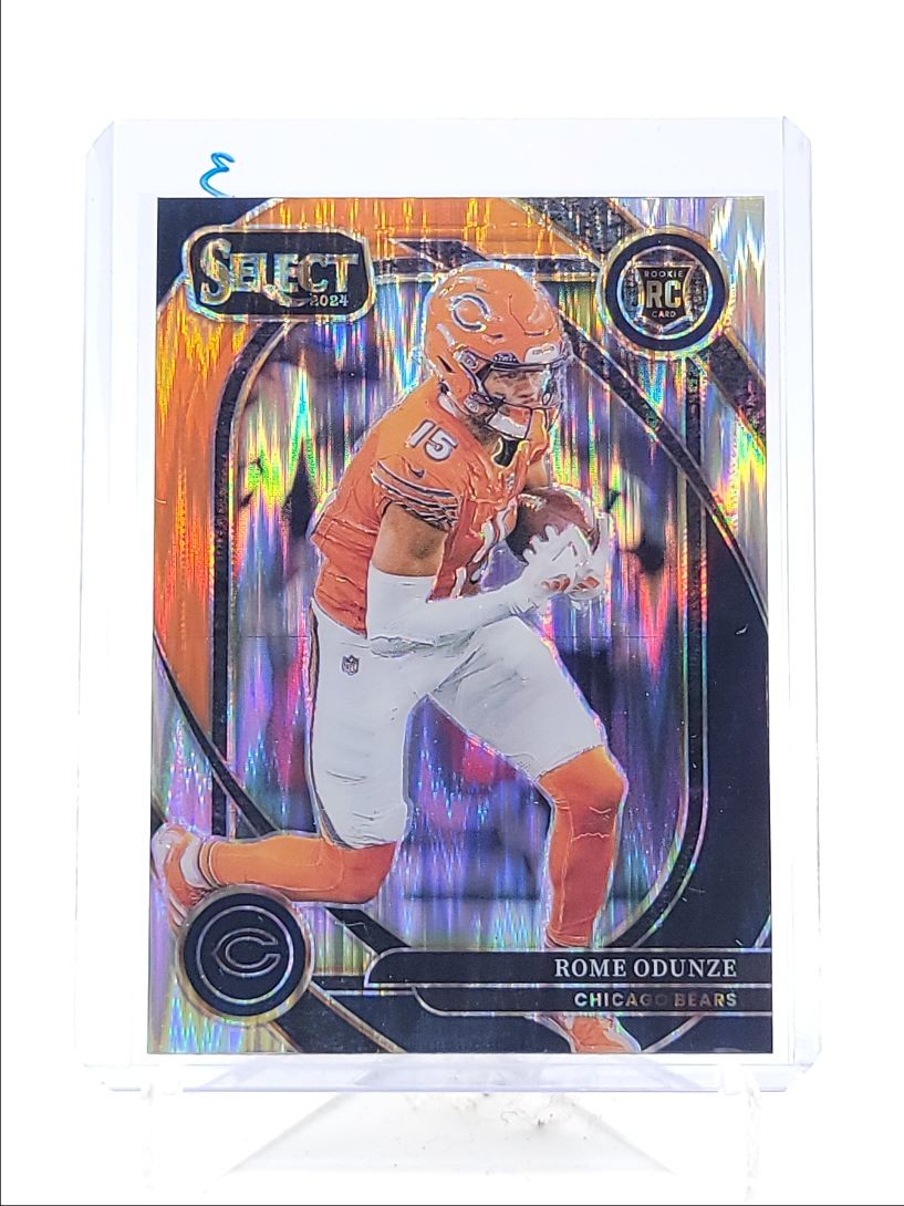 ROME ODUNZE 2024 SELECT CLUB LEVEL ROOKIE ORANGE BLACK SHOCK BEARS RC Q3713