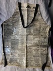 Grembiule cucina cotone rivestito PVC WESTERN MAIL vintage SHREDS 1869 Wels giornale