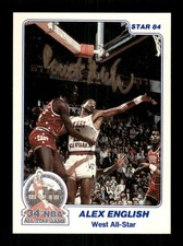 1984 Star All Star #18 A English Robert Parish signed autograph gold ink BXCP66