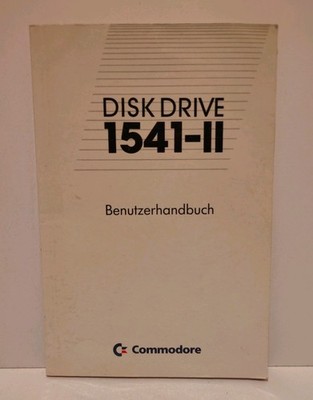 Disk Drive 1541-II Benutzerhandbuch Commodore C 64 (62 Seiten, 1986 Deutsch)
