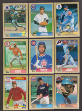 1987 Topps Baseball Card Lot (9) Ozzie Smith, Mike Schmidt, Minor Stars NM