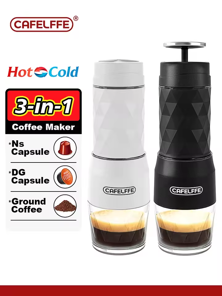 in1 Portable Coffee Maker Manual Espresso Machine Travel Hand