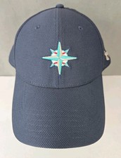 Rare XL/2XL Seattle Mariners hat compass logo fitted Under Armour MLB cap