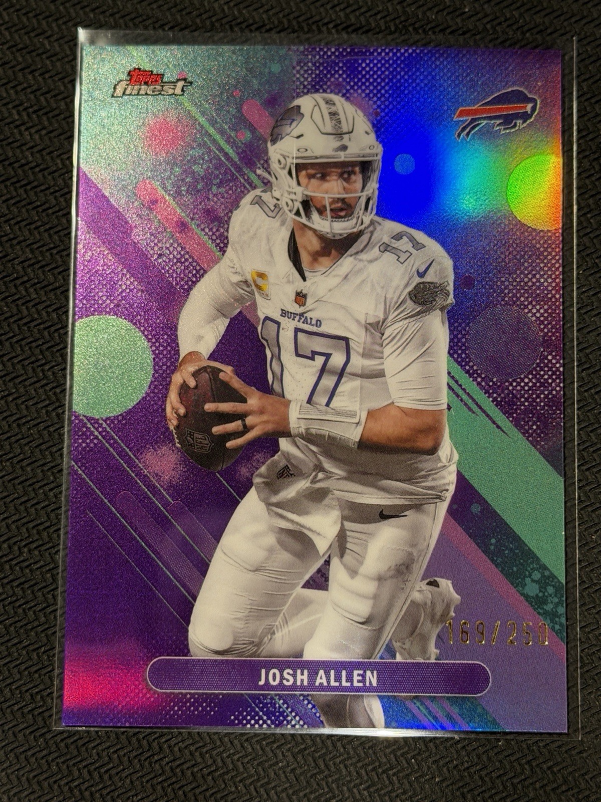 JOSH ALLEN 2025 TOPPS FINEST PURPLE REFRACTOR  /250 BILLS 