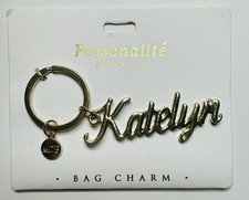 Personalite Marina De Buchi Gold Tone Bag Charm Key Ring Key Chain Katelyn