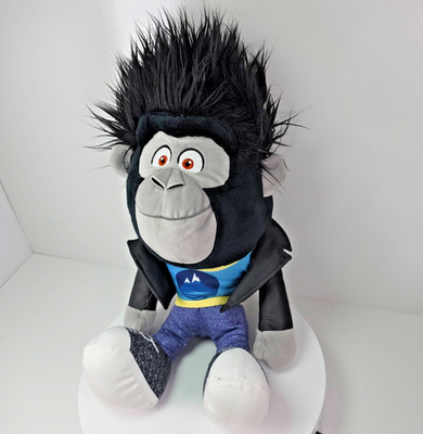 Johnny Plush Toy Gorilla Leather Jacket Sing 2 Tomy 2022 Universal Studio 18 