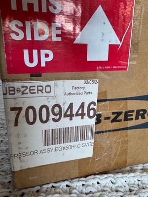 BRAND NEW!!! Sub Zero Refrigerator Compressor 7009446