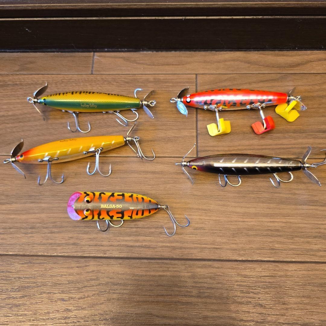 Old lure unused rare balsa 50 set of 26 - Image 4