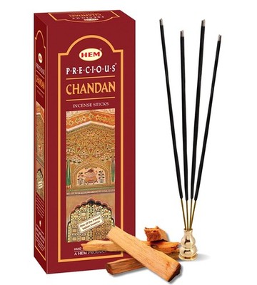 HEM Precious Chandan Incense Sticks for Home Freshness, Prayer, Positive Energy
