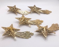 Konvolut 5x Eckartina Christbaumschmuck gold Made in Germany Neuw. und unbenuzt