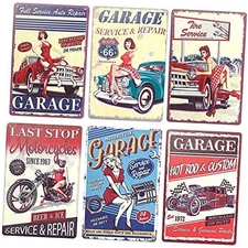 Okuna Outpost Vintage Metal Signs - Rust-Resistant Iron Build for Vintage Wall 