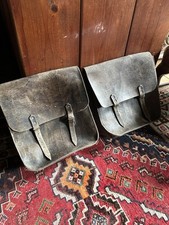 Saccoches Vélo Moto Mobylette Ancien Très Vieux En Cuir