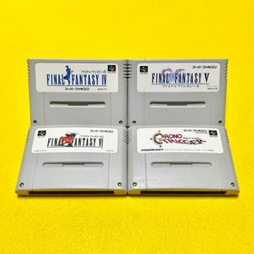 Lot 4 Final Fantasy 4 5 6 IV V VI Chrono Trigger set Super Famicom SFC JP w/Box