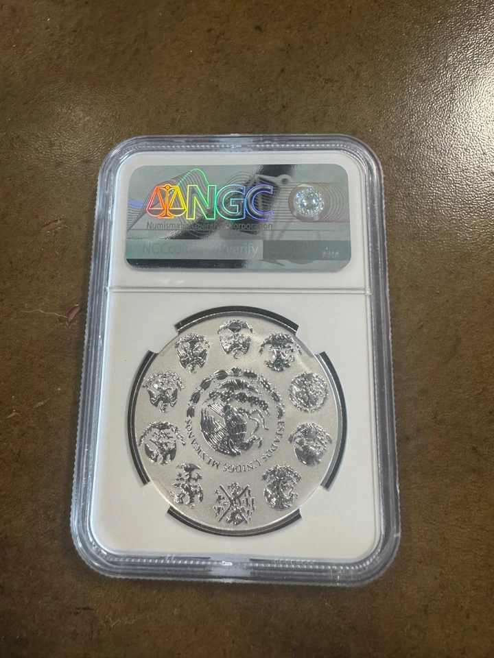 2019 MEXICO SILVER ONZA LIBERTAD NGC PL70 REVERSE PROOF FIRST RELEASES - Image 4 of 4