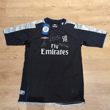 Chelsea 2004/2005 Signed Football Away Shirt XLB Terry Lampard NWT Rare Vintage